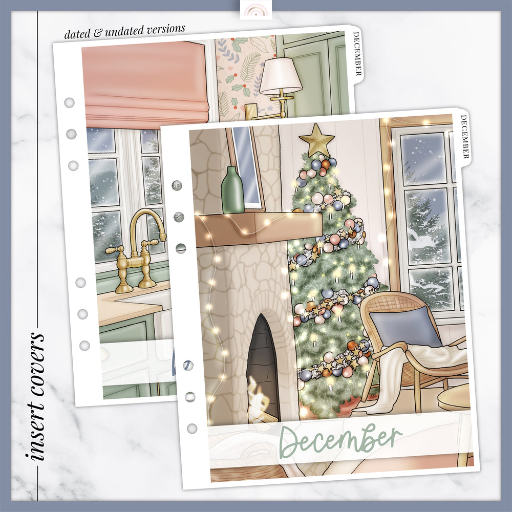 Cozy Christmas Insert Cover Sticker