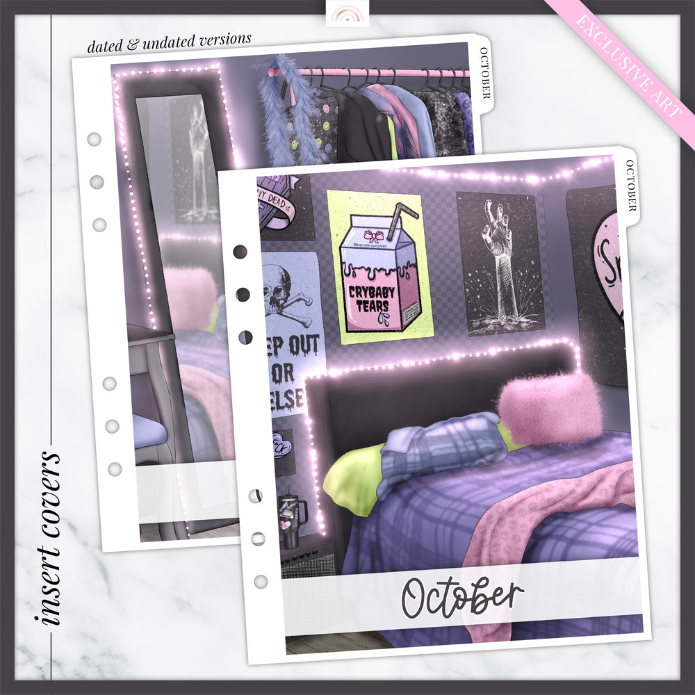Goth Doll Insert Cover Sticker