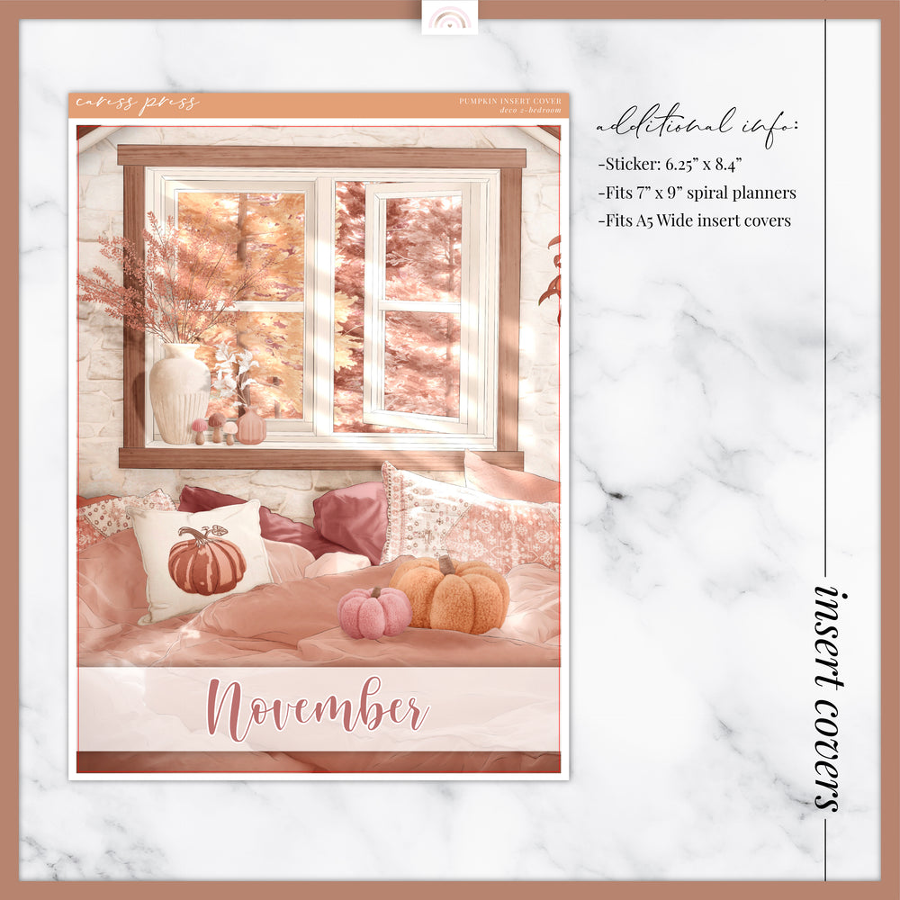 Pumpkin Insert Cover Sticker