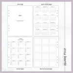 UNDATED Continuous Weeks  // A5 Wide Planner Inserts (2024 version)