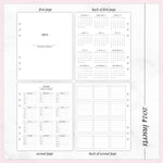 2024 Dated Months + Weeks // A5 Wide Planner Inserts