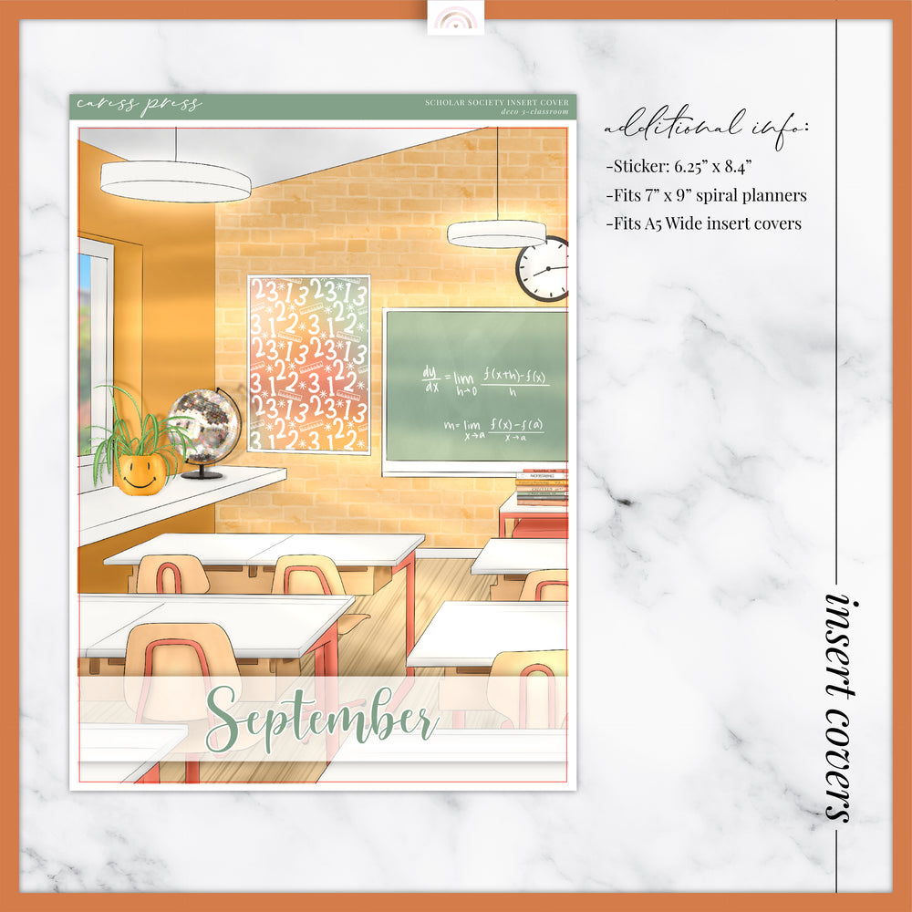 Scholar Society Insert Cover Sticker (AUG & SEP options)