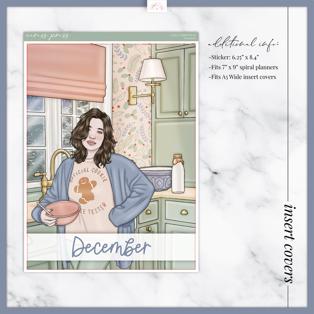 Cozy Christmas Insert Cover Sticker