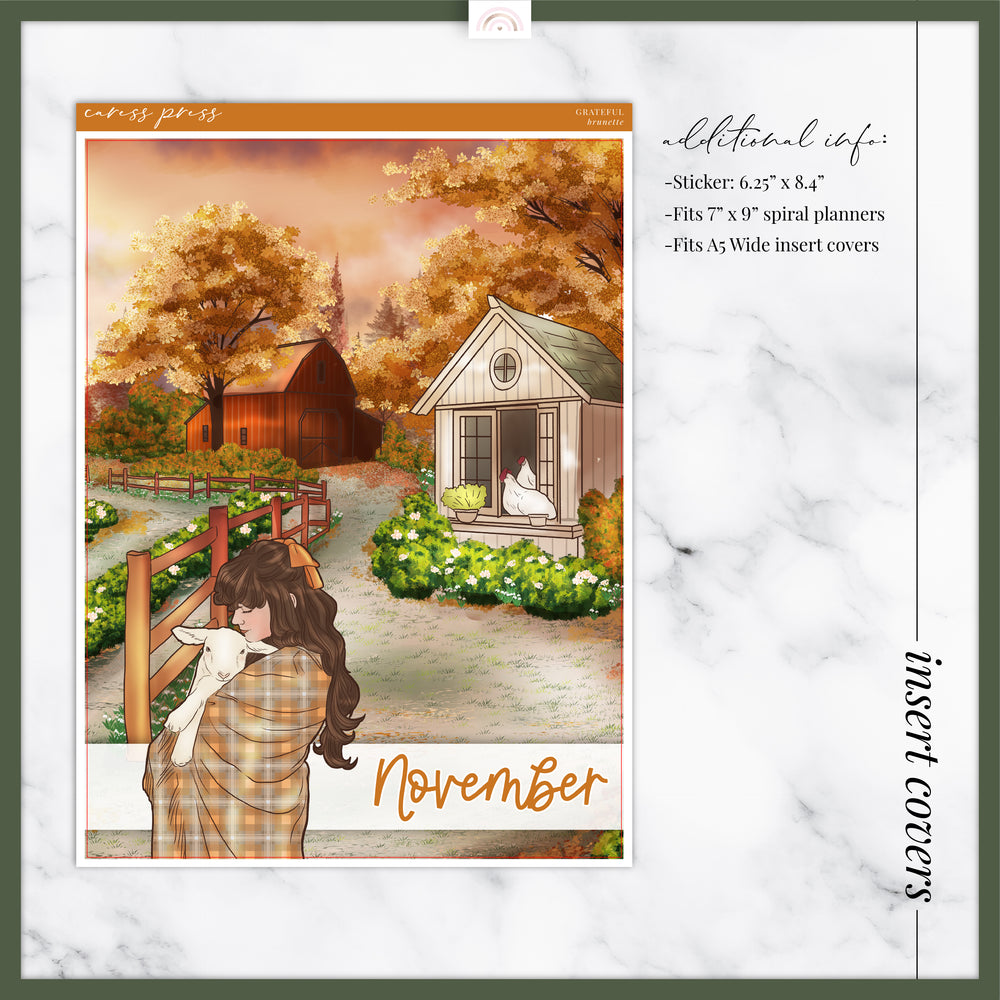 Autumn Farm Insert Cover Sticker