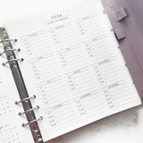 UNDATED Continuous Weeks  // A5 Wide Planner Inserts (2024 version)