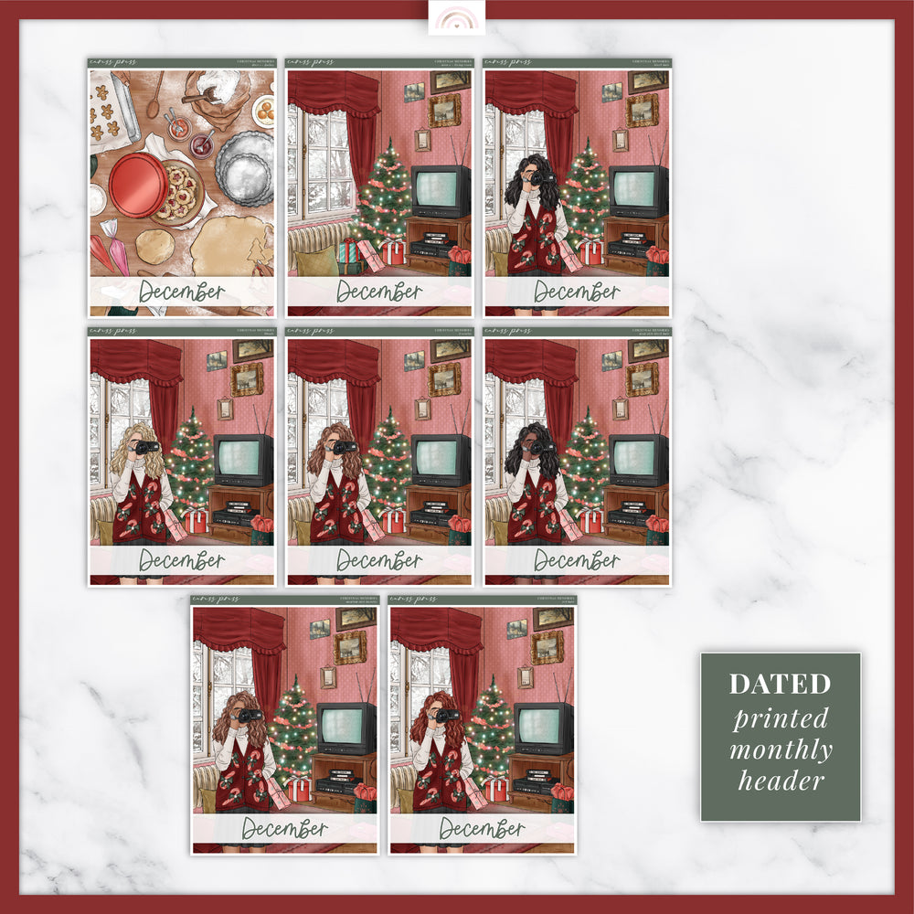 Christmas Memories Insert Cover Sticker