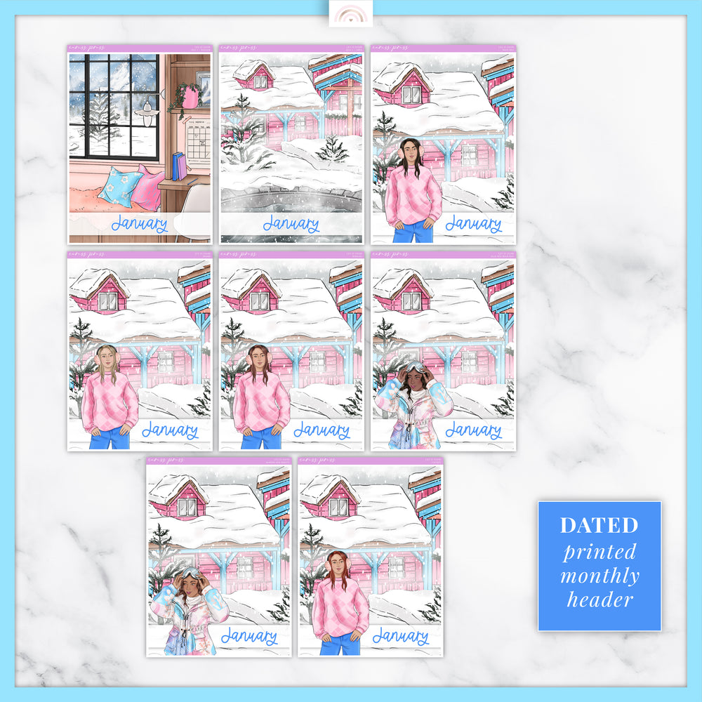 Let it Snow Insert Cover Sticker