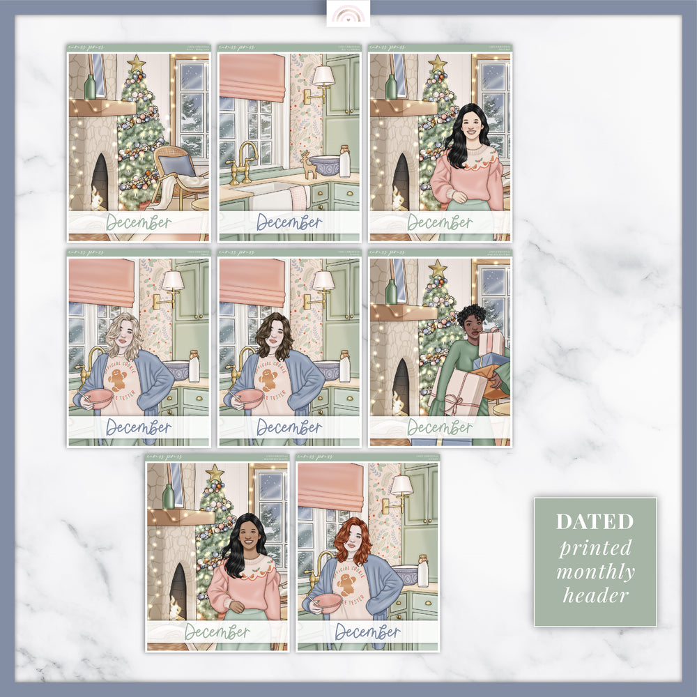 Cozy Christmas Insert Cover Sticker