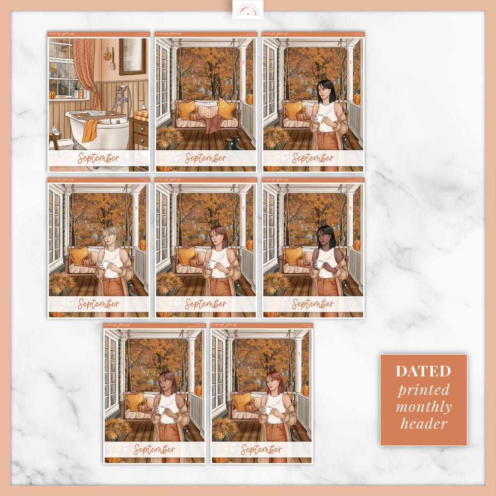Cozy Fall Insert Cover Sticker