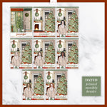Vintage Christmas Insert Cover Sticker