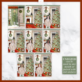 Vintage Christmas Insert Cover Sticker