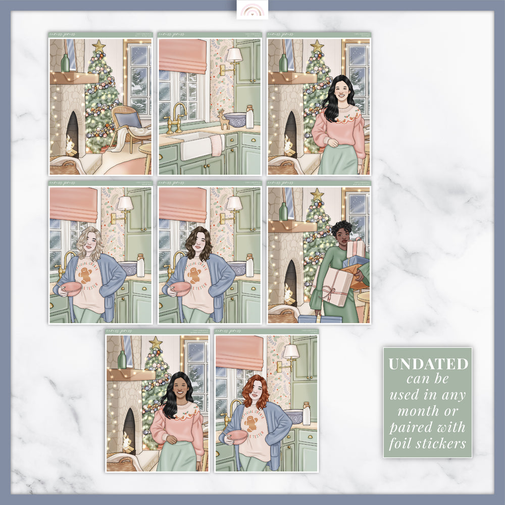 Cozy Christmas Insert Cover Sticker