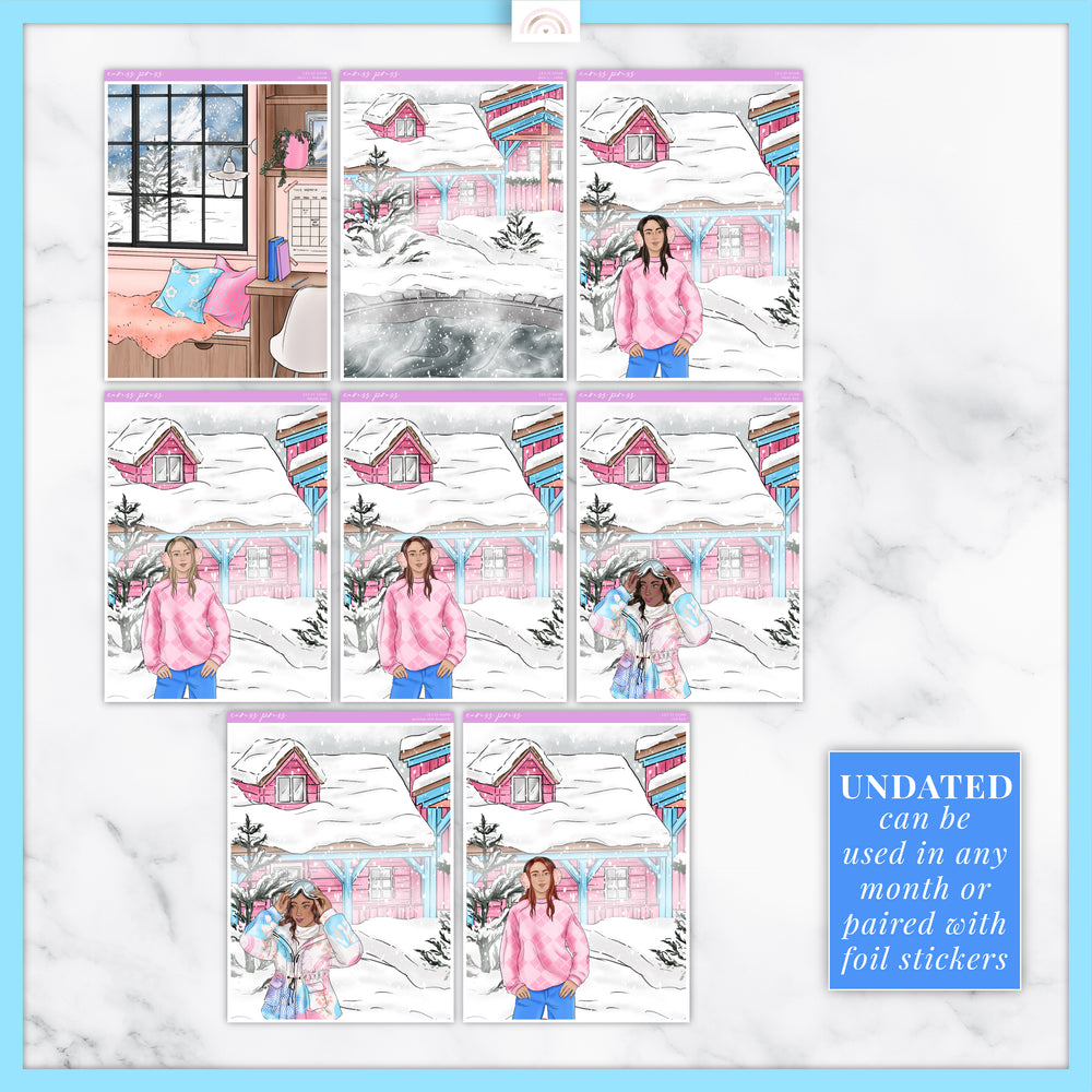 Let it Snow Insert Cover Sticker