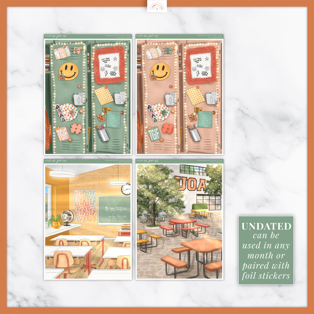 Scholar Society Insert Cover Sticker (AUG & SEP options)