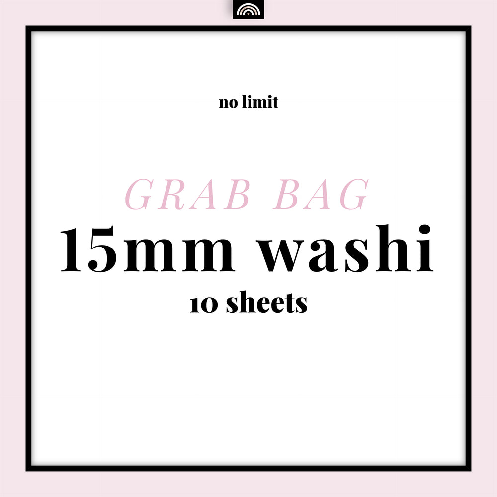 15mm Washi Grab Bag / 10 qty