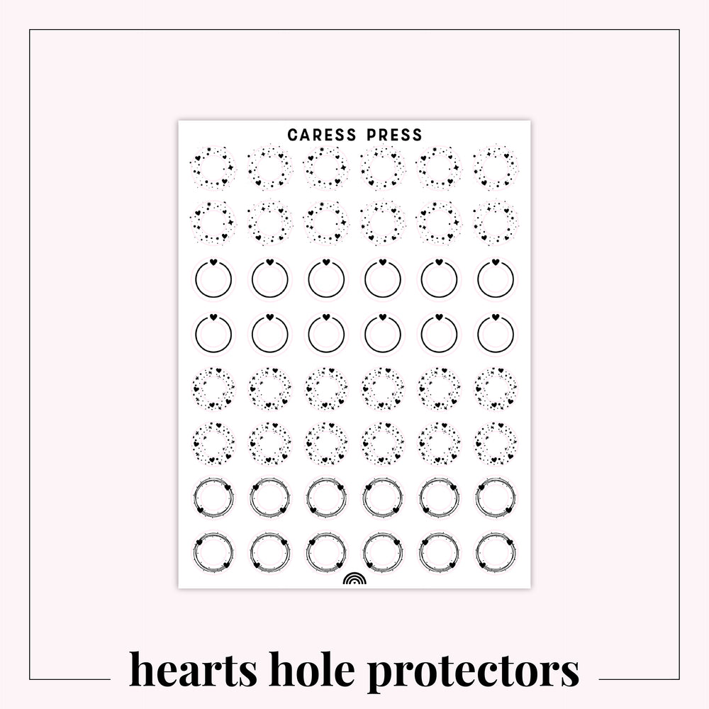 Hearts Hole Protectors - Core Colors