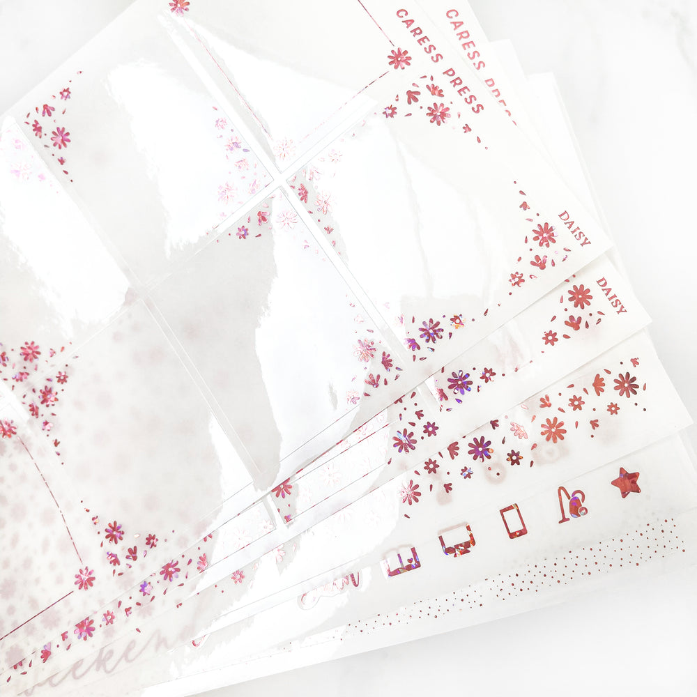 Daisy Foil Bundle // Limited Edition Shattered Pale Pink
