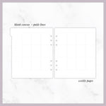 UNDATED Continuous Weeks  // A5 Wide Planner Inserts (2024 version)