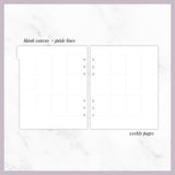 UNDATED Continuous Weeks  // A5 Wide Planner Inserts (2025 version)