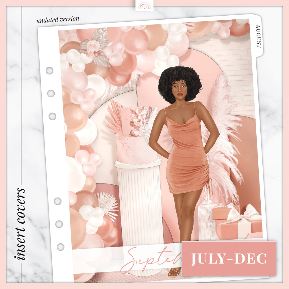 Let's Party (JULY - DEC) Insert Planner Cover Sticker