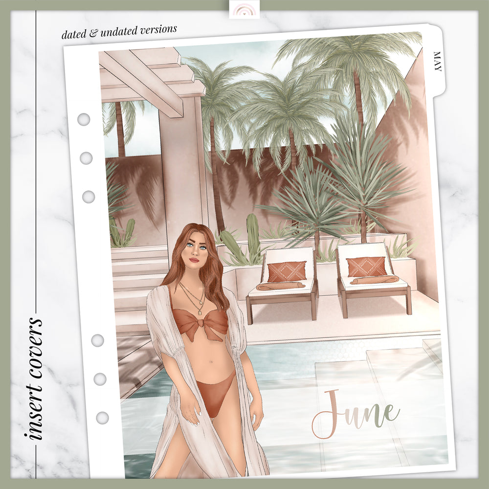 Tranquil Insert or Planner Cover Sticker