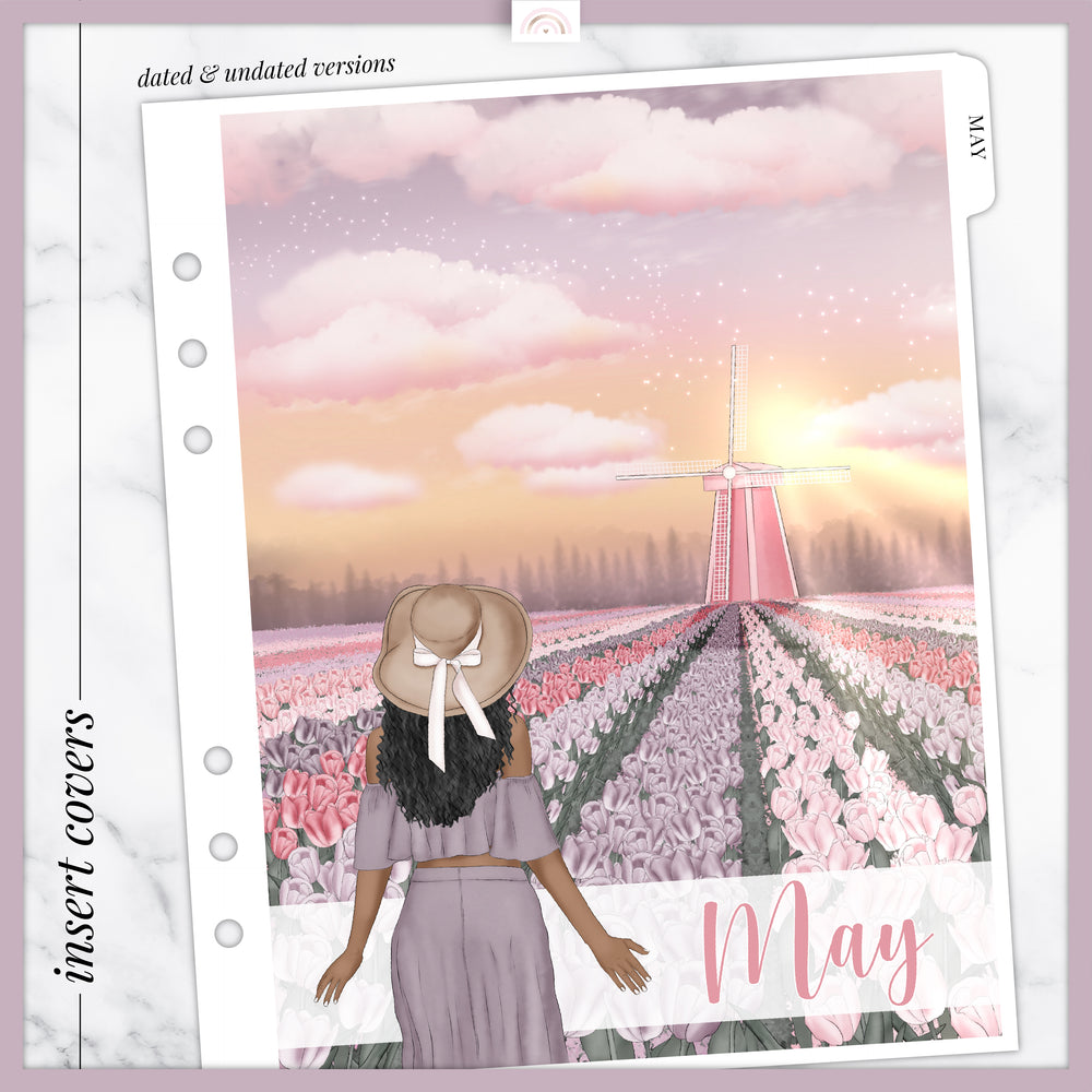 Fleur Insert or Planner Cover Sticker