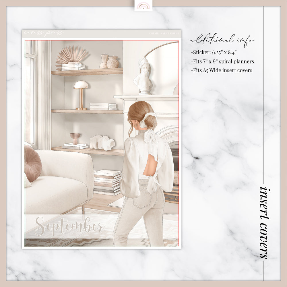 Crème Insert or Planner Cover Sticker