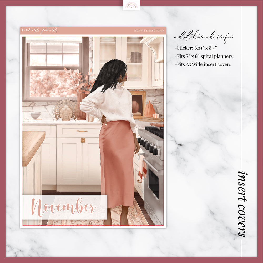Harvest Insert or Planner Cover Sticker