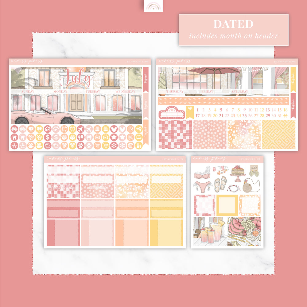 July Monthly - Sunset Glow