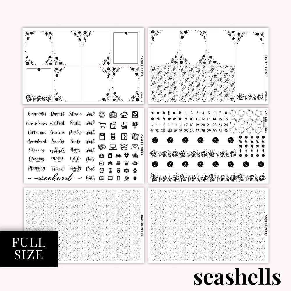 Seashells Foil Bundle (*matches July Mystery Kit*)