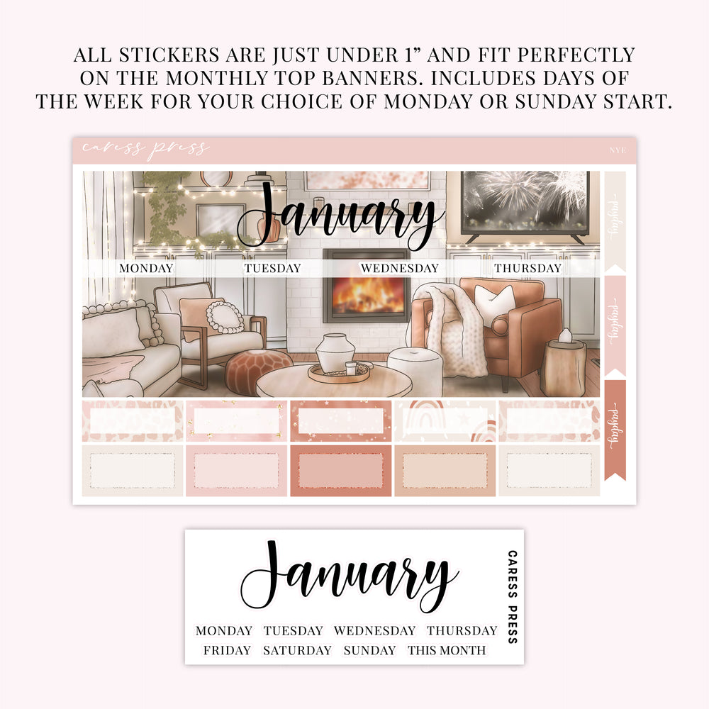 Monthly Kit Foil Overlays (Jan-Jun)