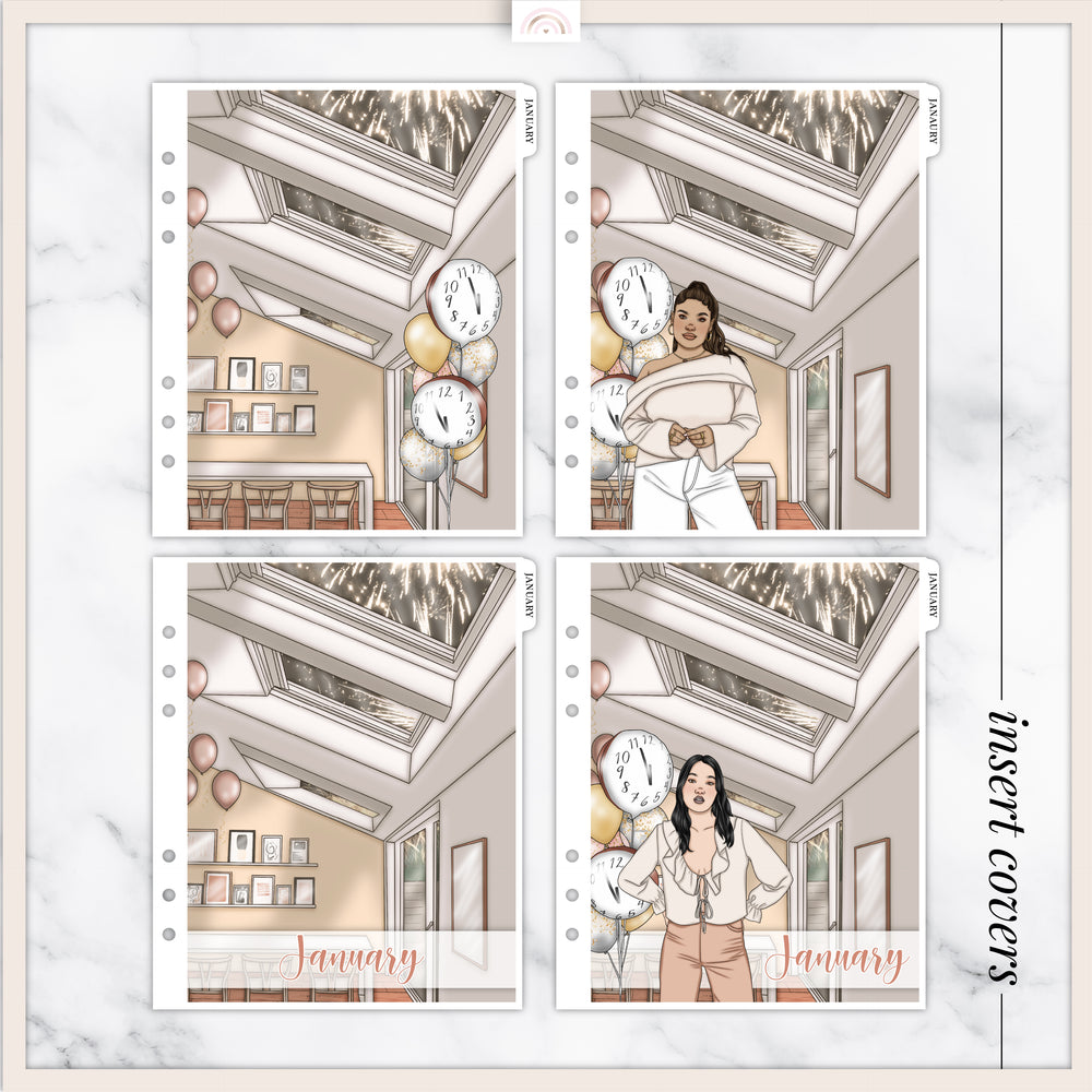 NYE Insert and Planner Cover Sticker