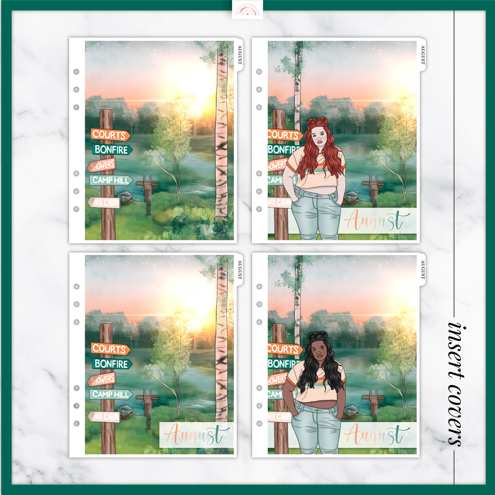 Campfire Insert or Planner Cover Sticker
