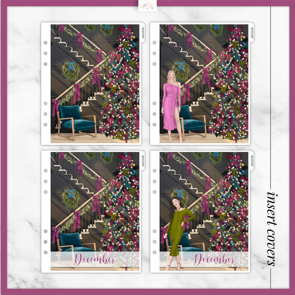Merry Mistletoe Insert or Planner Cover Sticker