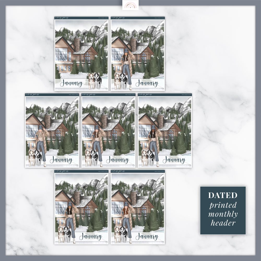 Snowbound Insert and Planner Cover Sticker