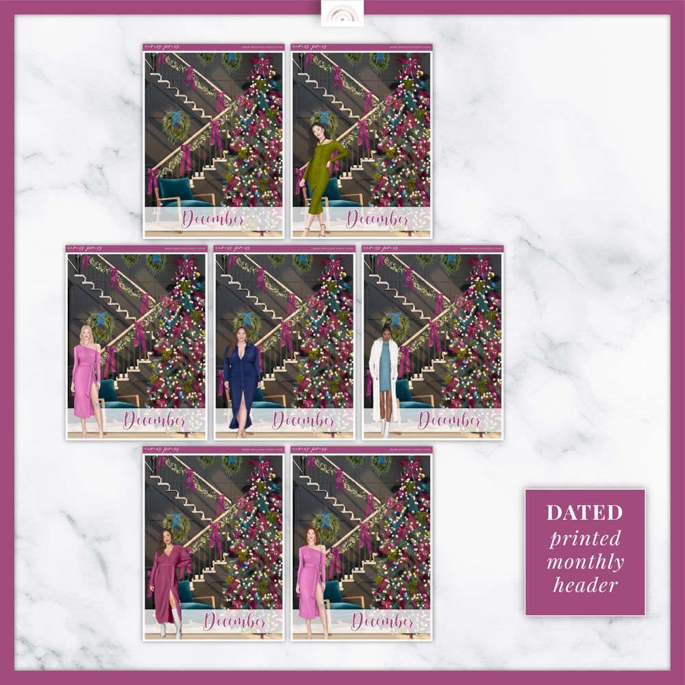 Merry Mistletoe Insert or Planner Cover Sticker