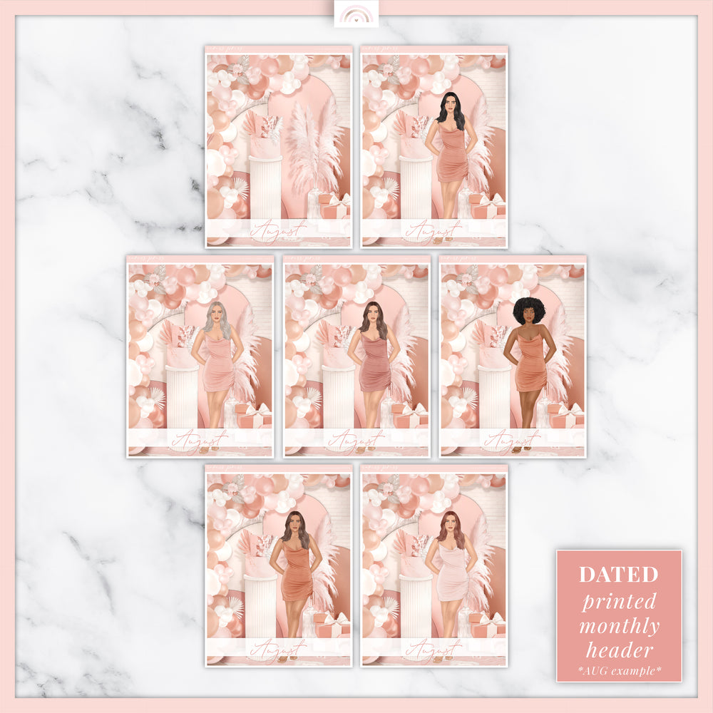 Let's Party (JAN - JUNE) Insert Planner Cover Sticker