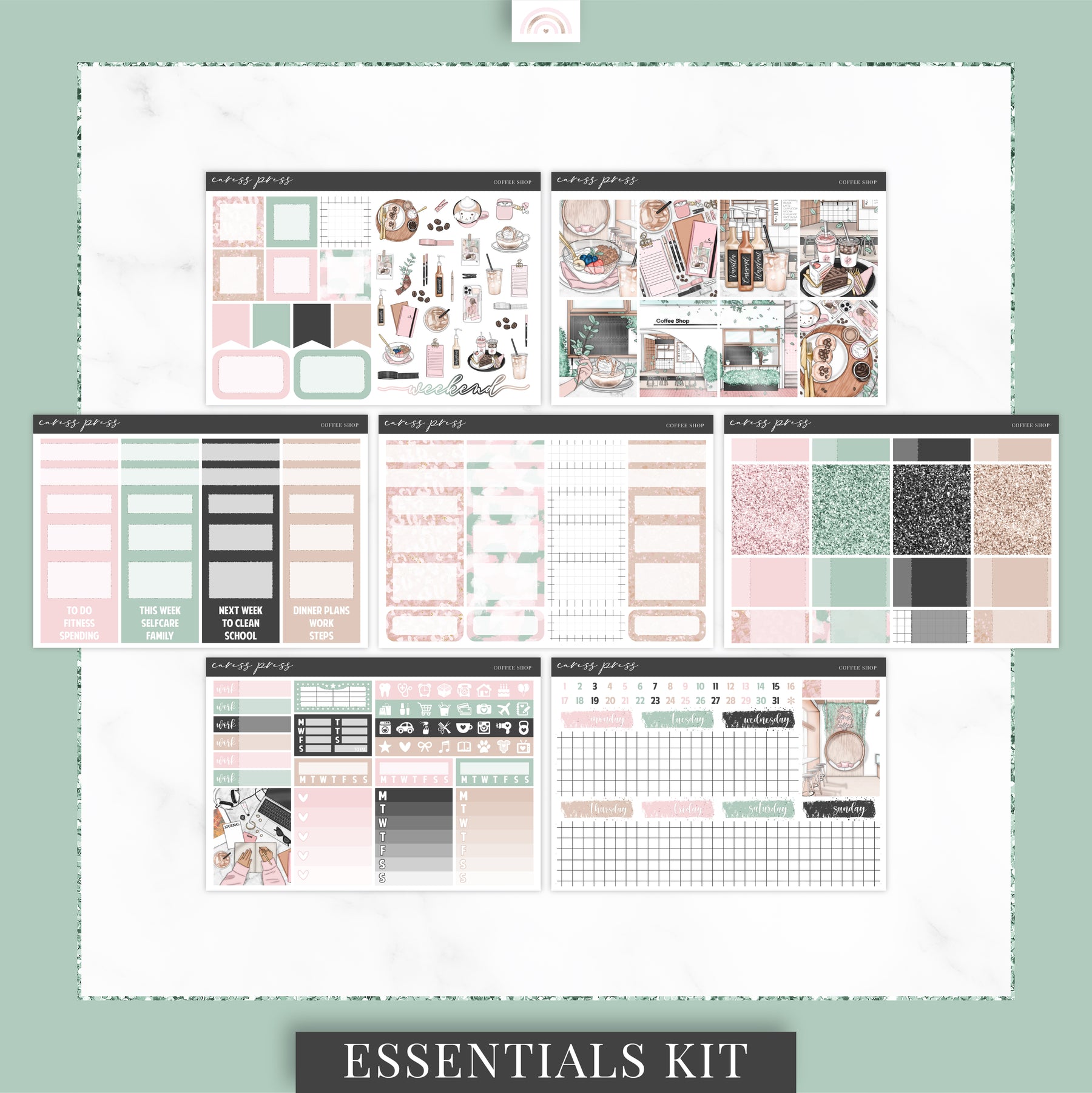 Coffee Shop - Weekly Kit – Caress Press