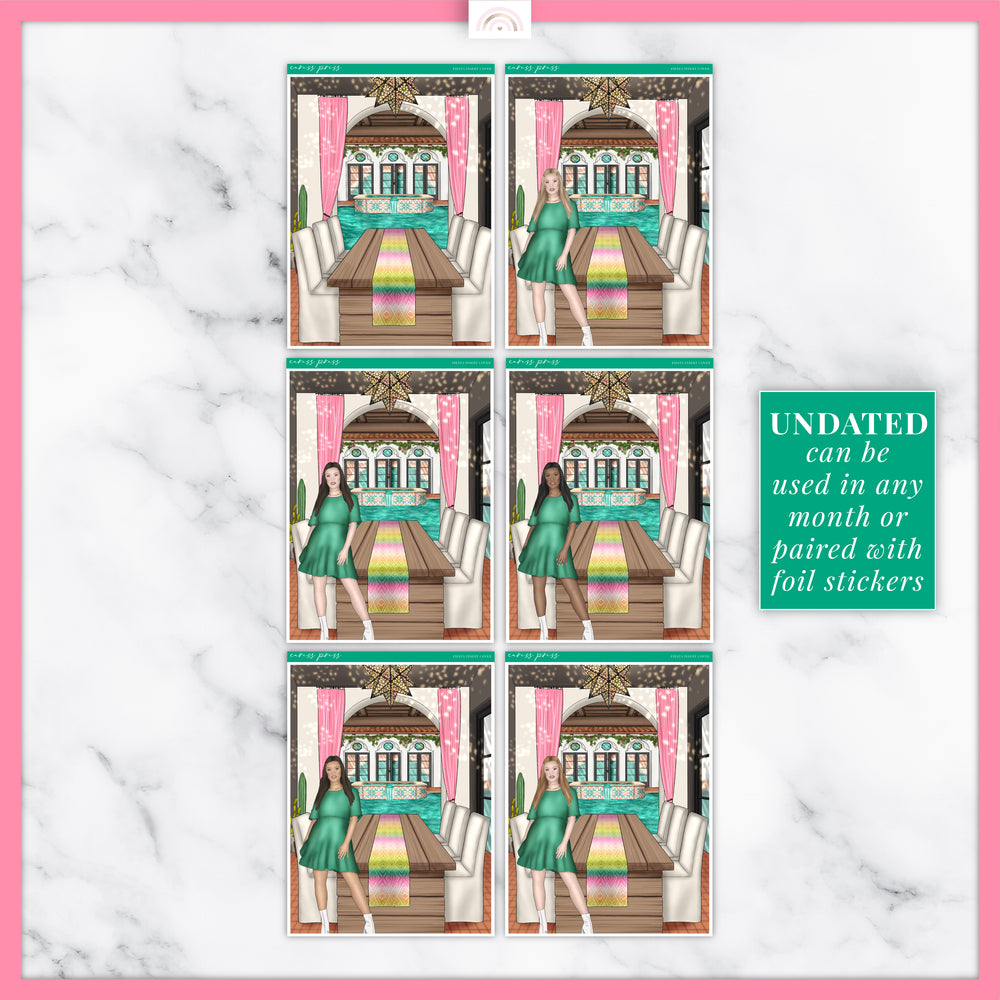 Fiesta Insert or Planner Cover Sticker