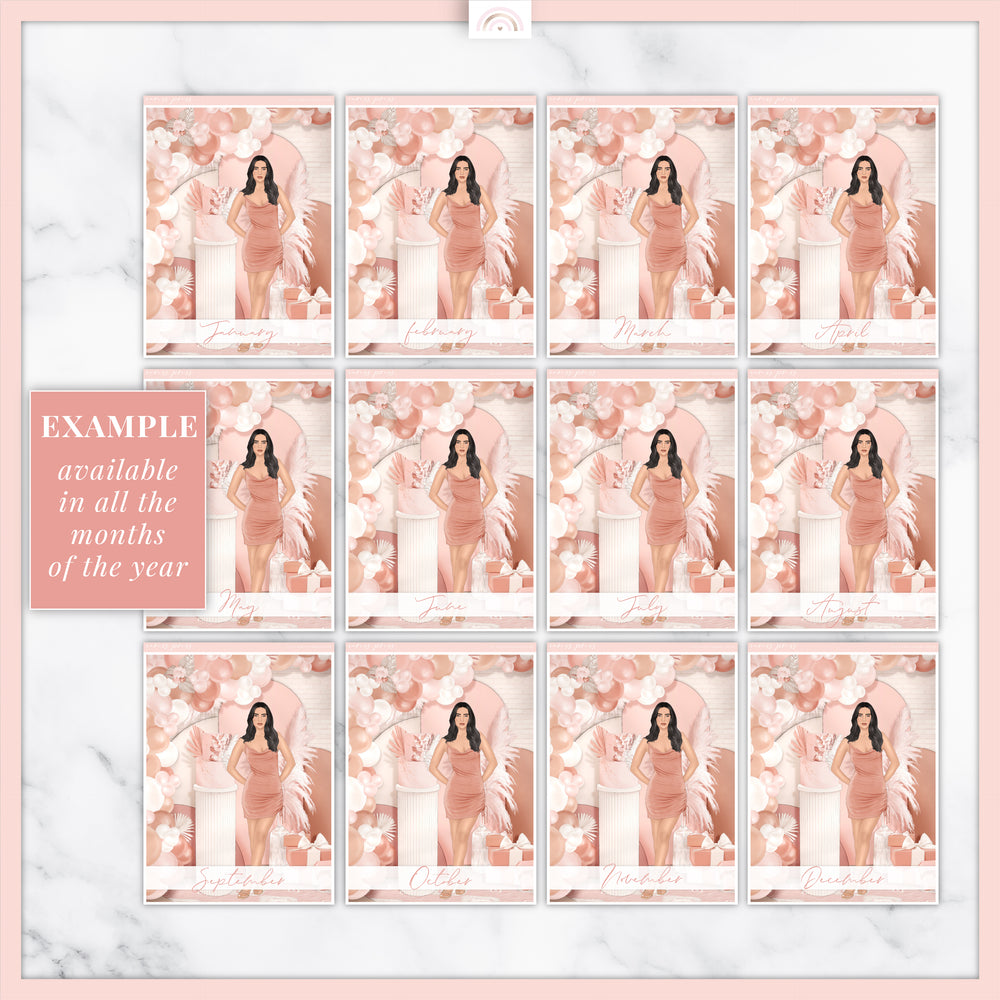 Let's Party (JAN - JUNE) Insert Planner Cover Sticker