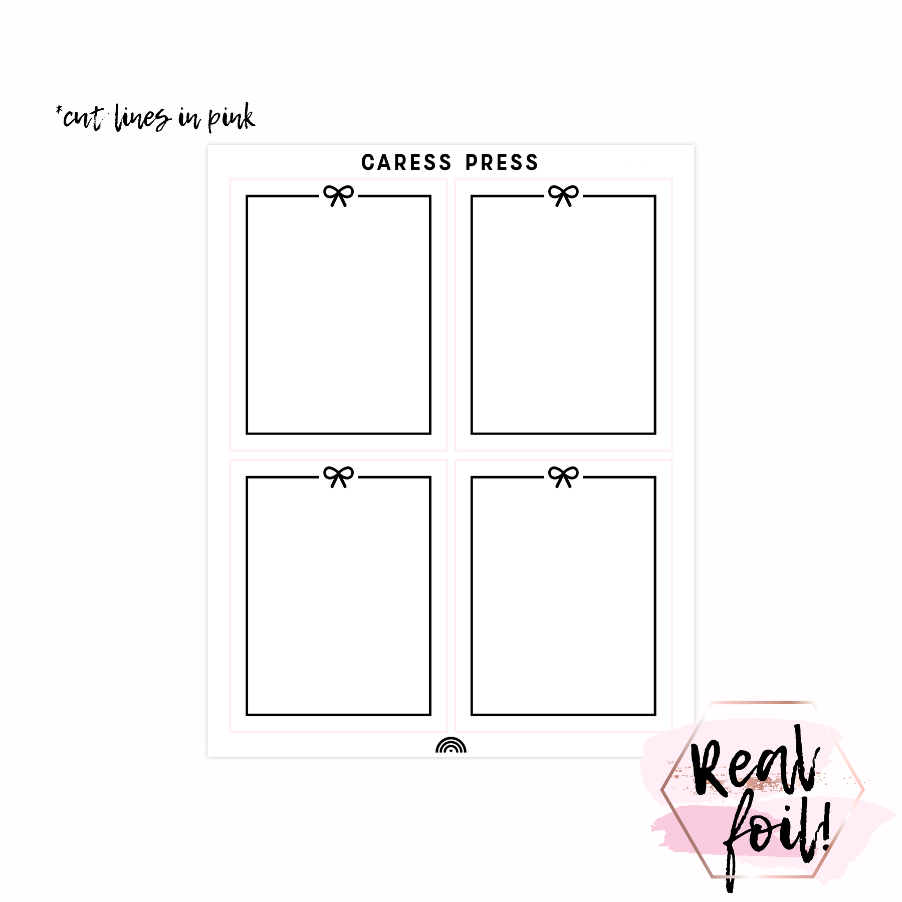 Printable Box Template Bow