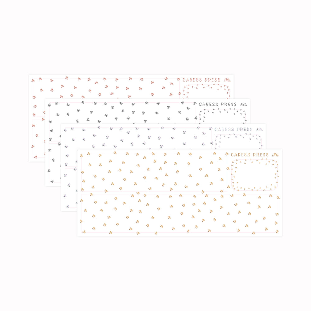 Hearts Bottom Washi Foil Overlay