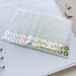 Mixed Confetti Hole Protectors - Foiled