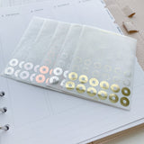 Mixed Confetti Hole Protectors - Foiled