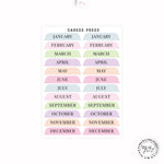 Pastel + Foil Divider Tab Covers