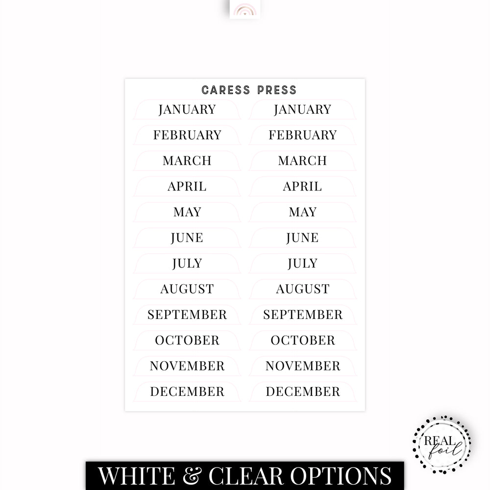 UNDATED Months + Weeks // A5 Wide Planner Inserts (2024 version) – Caress  Press