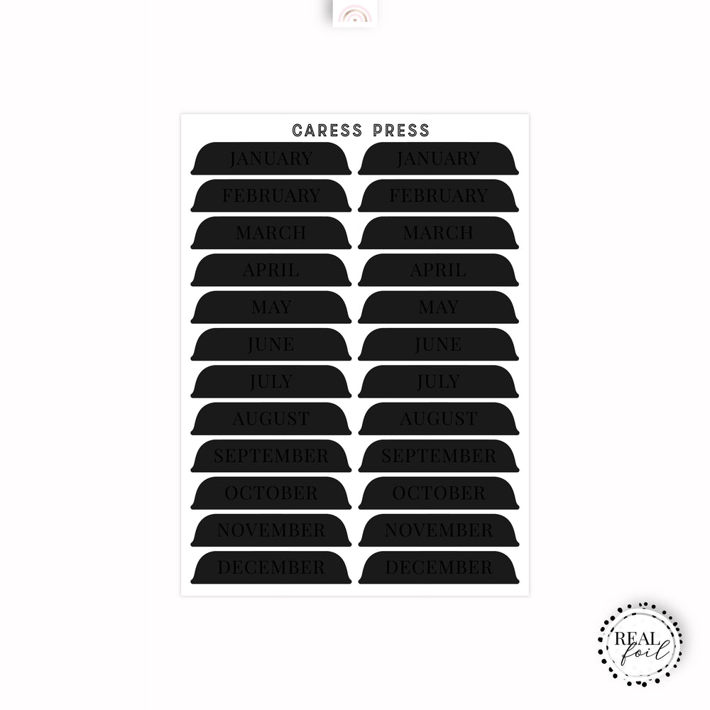 Black + Foil Divider Tab Covers