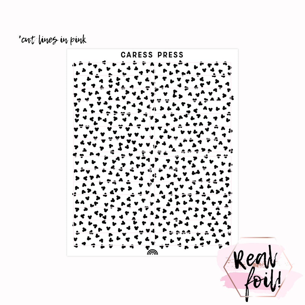 Mouse Confetti Header Foil Overlay